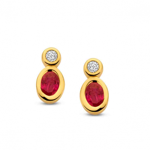 Boucles d'Oreilles Rubis
