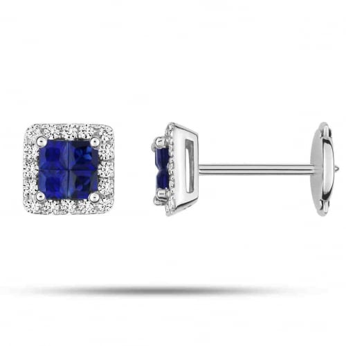 Boucles d'oreilles Saphir 