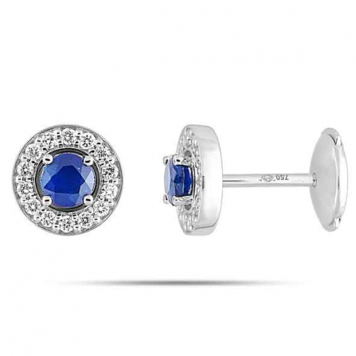 Boucles d'oreilles Saphir