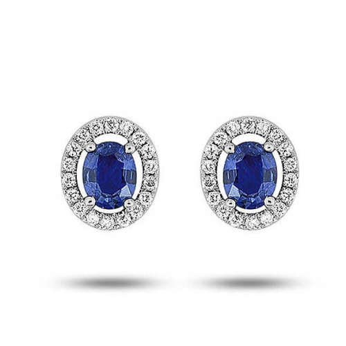 Boucles d'oreilles Saphir