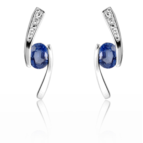 Boucles d'oreilles saphir
