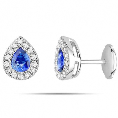 Boucles d'oreilles Saphir