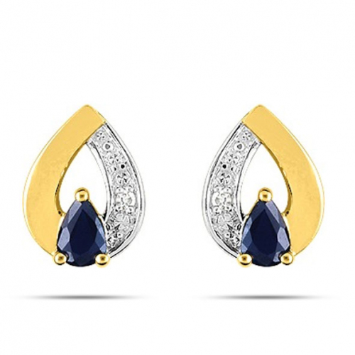 Boucles d'Oreilles Saphir