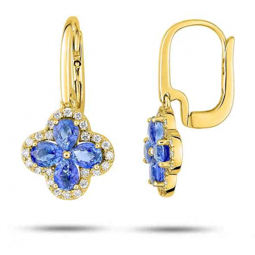 Boucles d'oreilles Saphir 