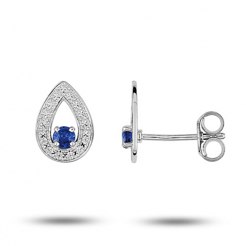 Boucles d'oreilles Saphir