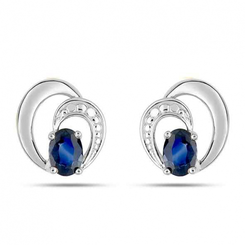 Boucles d'Oreilles Saphir