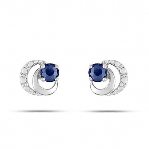 Boucles d'Oreilles Saphir