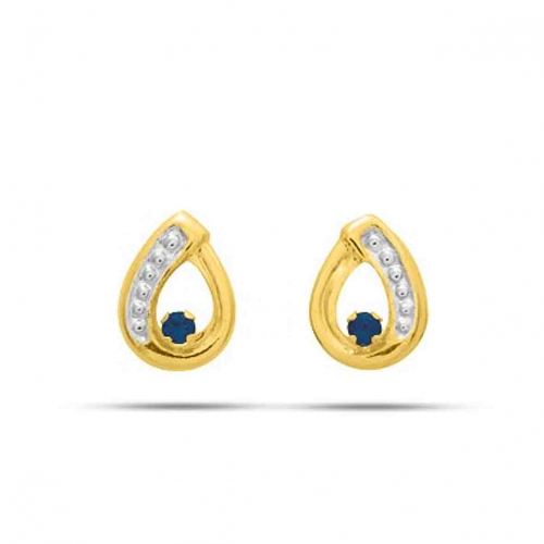 Boucles d'Oreilles Saphir