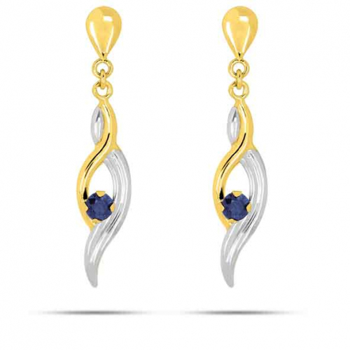 Boucles d'Oreilles Saphir