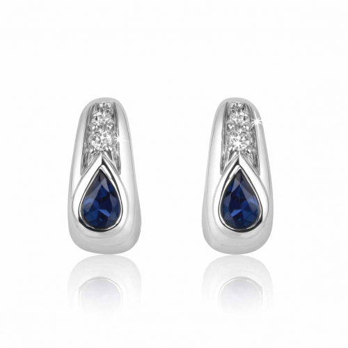 Boucles d'oreilles saphirs
