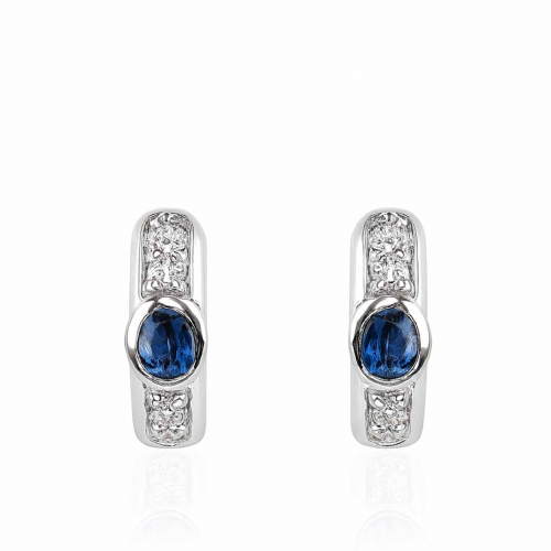 Boucles d'oreilles saphirs