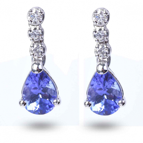 Boucles D'oreilles Tanzanite