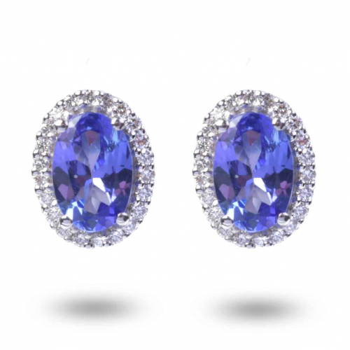 Boucles D'oreilles Tanzanite