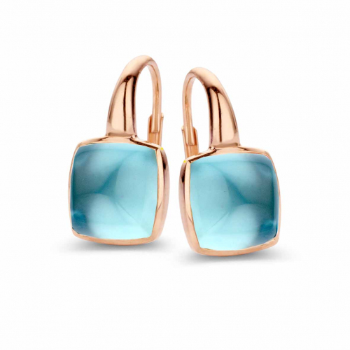 Boucles d'oreilles Topaze London sur nacre One More