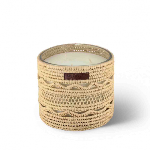 Bougie Parfume Raphia - Mandarine- Dina M -