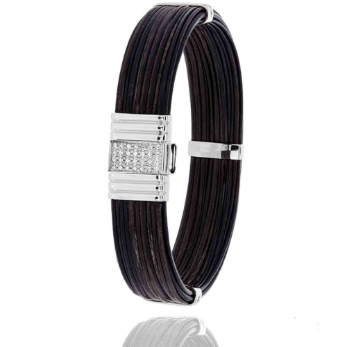 Bracelet Albanu poils d'�l�phant Diamant - Or Blanc