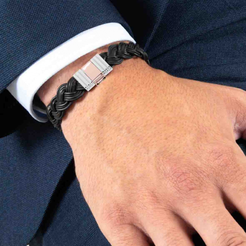 Bracelet Albanu poils d'�l�phant fermoir 2 ors