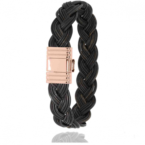 Bracelet Albanu poils d'�l�phant fermoir or