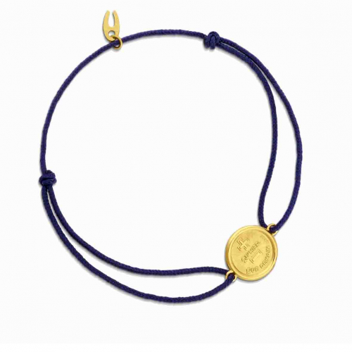Bracelet cordon  La M�daille d'Amour -  L'Originale 