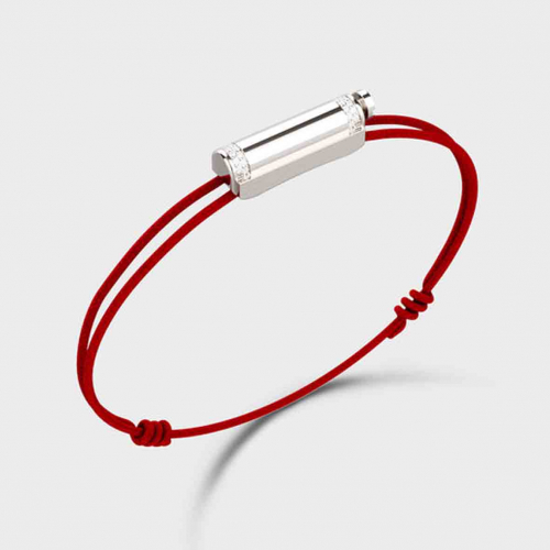 Bracelet Cordon Unknow Brand Love Affair Diamants - Argent