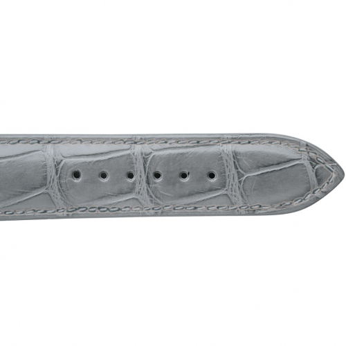 Bracelet Montre Crocodile Mat Gris