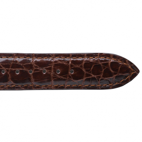 Bracelet Montre Crocodile Flanc Miel