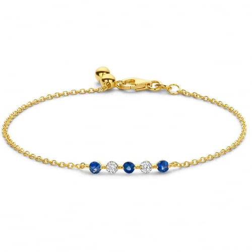 Bracelet Diamants et Saphir  - One More