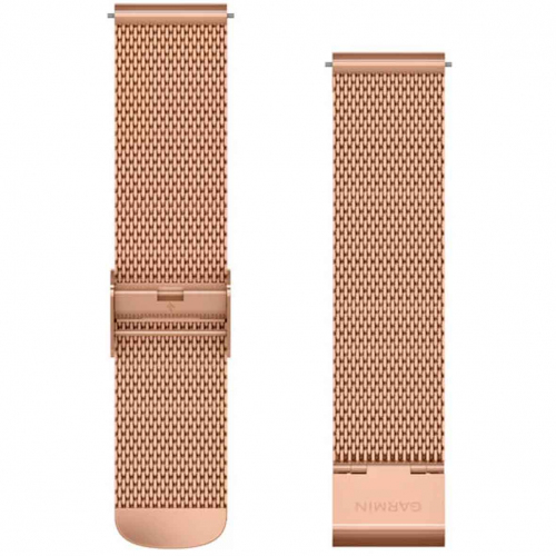 Bracelet en Mailles Milanaises Rose- 20mm - Garmin