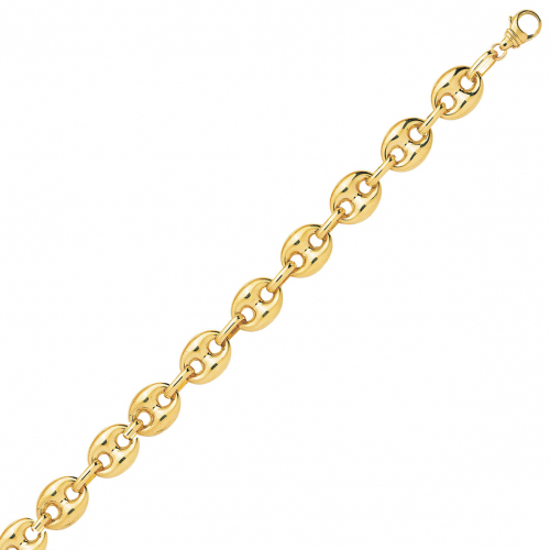 Bracelet en or 9 carats Grain de Caf� 6 mm