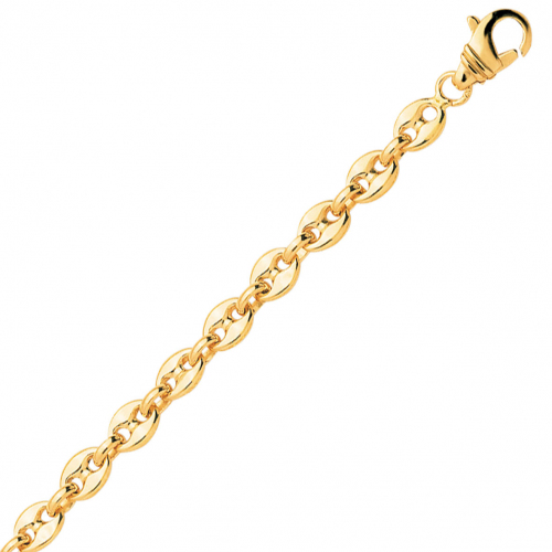 Bracelet en or Grain de Caf 5 mm 