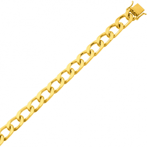 Bracelet en or maille Gourmette 7mm