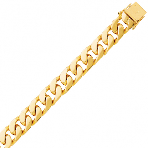 Bracelet en or maille Gourmette 8mm