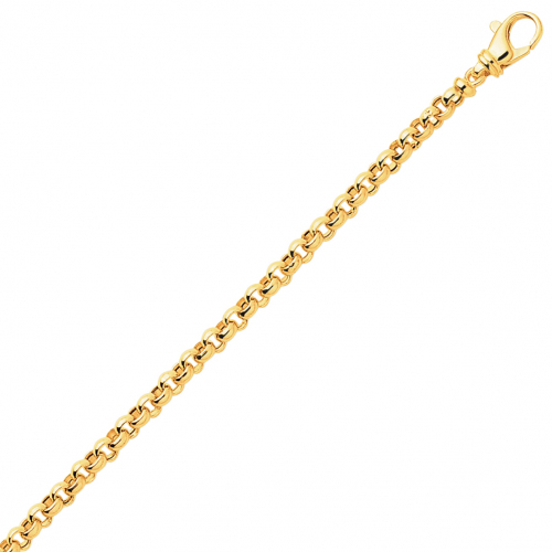 Bracelet en or maille Jaseron 4mm