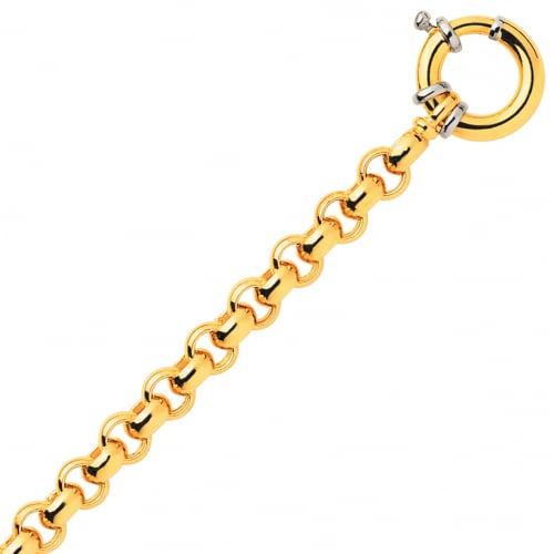 Bracelet en or maille Jaseron 7mm