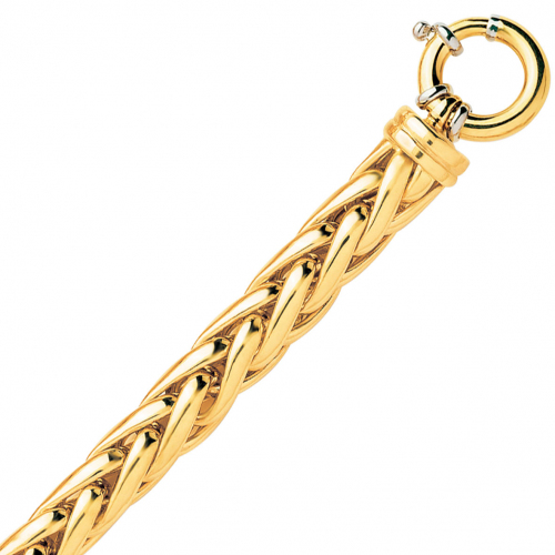 Bracelet en or maille Palmier 9mm