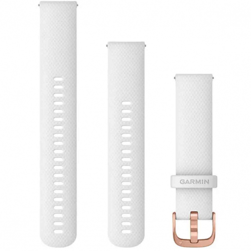 Bracelet en silicone Blanc - 20mm - Garmin