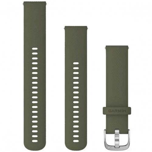 Bracelet en silicone Vert Mousse - 20mm - Garmin