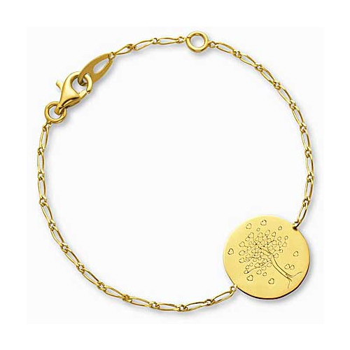 Bracelet Enfant M�daille arbre aux c�urs Augis 