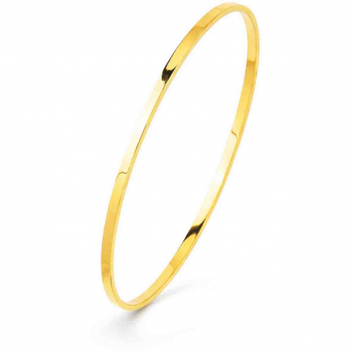 Bracelet jonc fil rectangle massif 3mm