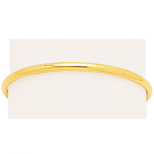 Bracelet jonc fil rond or 9 carats 2,90mm