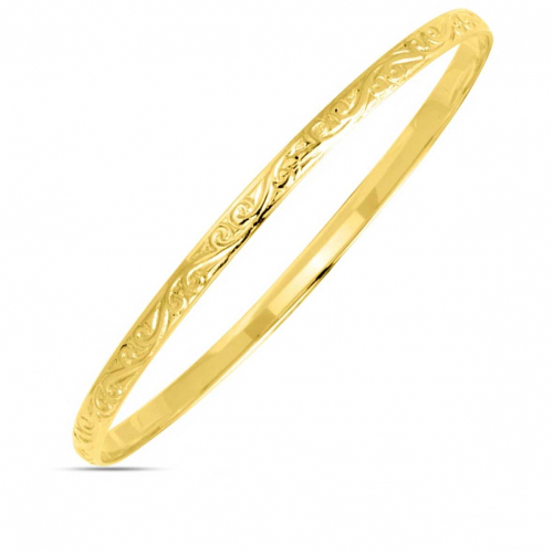 Bracelet jonc or jaune