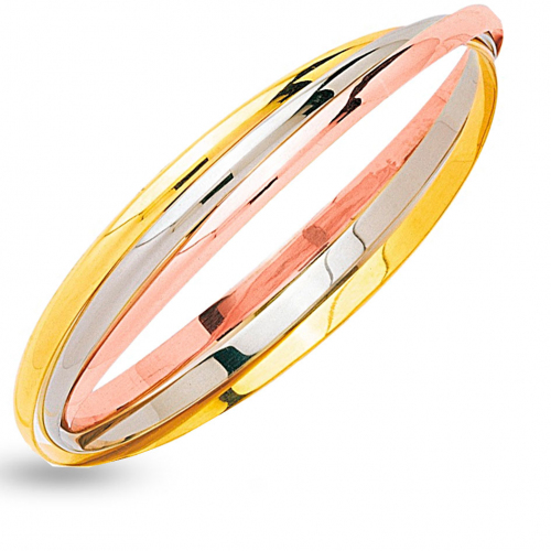 Bracelet joncs entrelacés 4mm