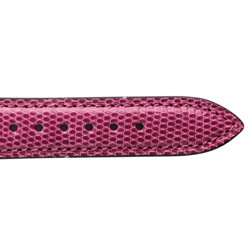 Bracelet Montre L�zard Sellier Framboise