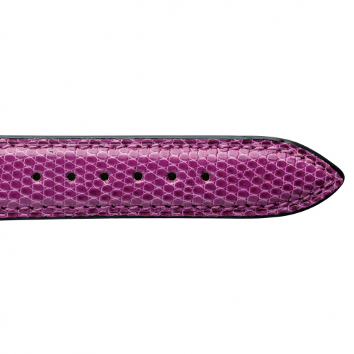 Bracelet Montre L�zard Sellier Fuchsia