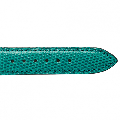 Bracelet Montre Lzard Sellier Vert Emeraude