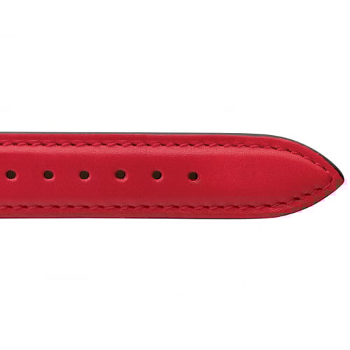 Bracelet Montre Veau Sellier Rouge