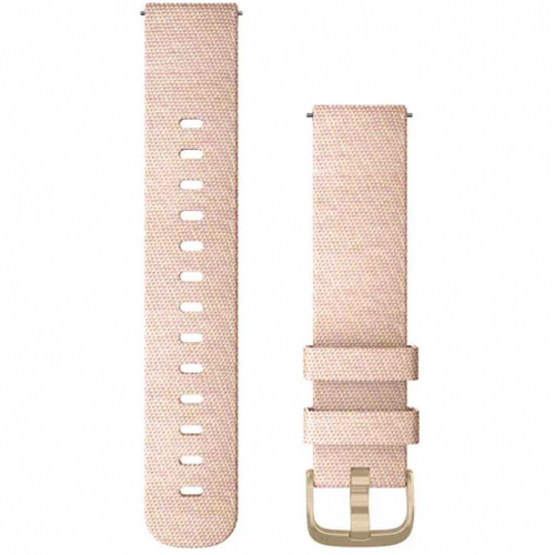 Bracelet nylon tress� Rose P�le - 20mm - Garmin