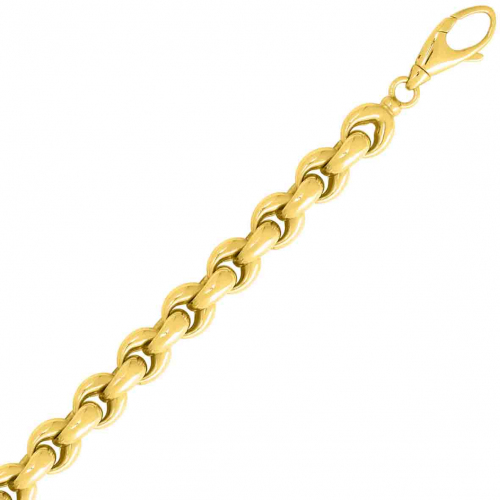 Bracelet or jaune 8mm
