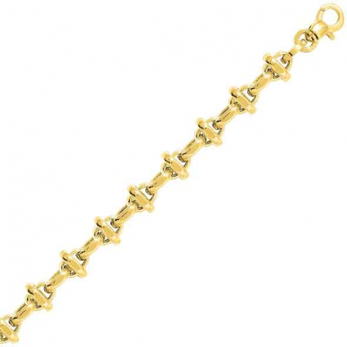 Bracelet or jaune 9 mm