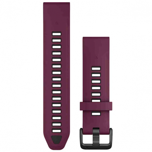 Bracelet QuickFit 20 mm Merlot/Graphite Silicone - Garmin